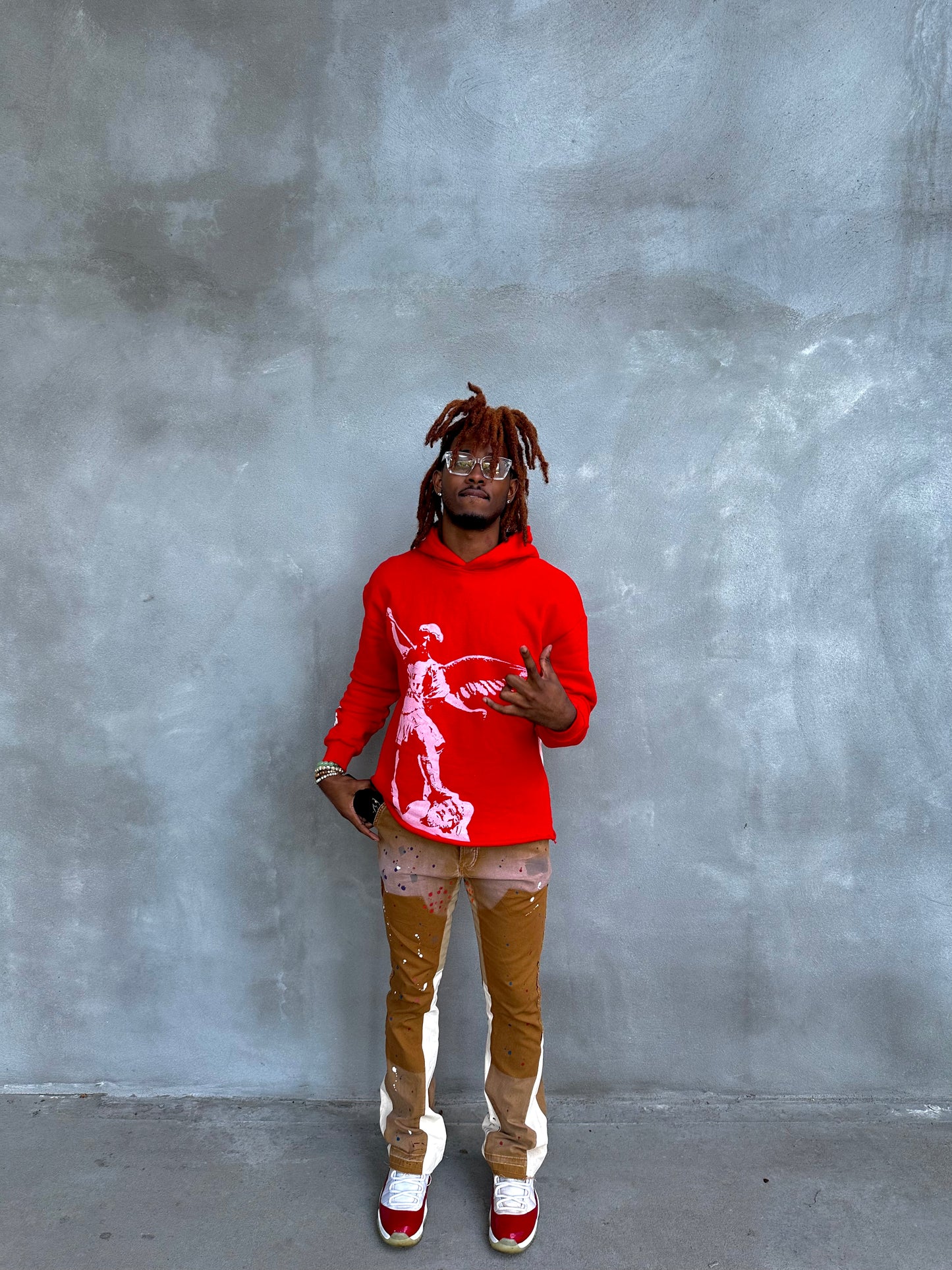 YNI Heaven Cropped Hoodie - Rose