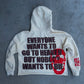 YNI Heaven Cropped Hoodie - Cream